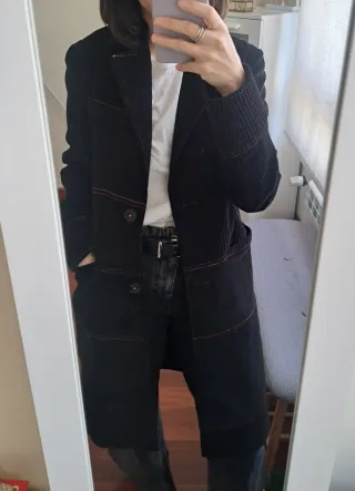 Abrigo pana Desigual negro