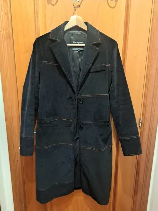 Abrigo pana Desigual negro