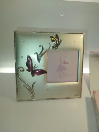 Cornice portafoto Barbie farfalle