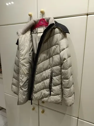 Plumífero acolchado beige talla XL