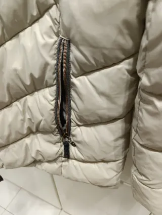 Plumífero acolchado beige talla XL