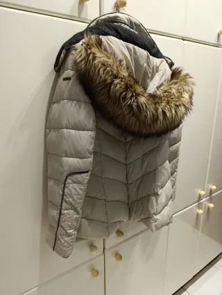 Plumífero acolchado beige talla XL