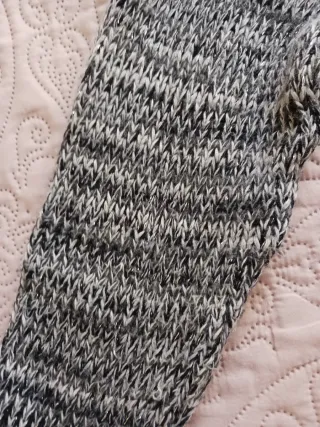 Jersey cuello alto gris