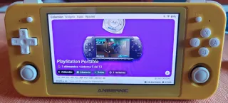 Anbernic RG505 Amarillo. En su caja.