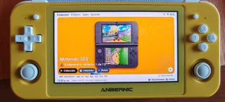 Anbernic RG505 Amarillo. En su caja.