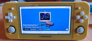 Anbernic RG505 Amarillo. En su caja.