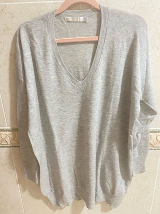 Jersey Zara Home Gris 100% Lana
