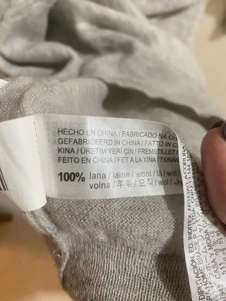 Jersey Zara Home Gris 100% Lana