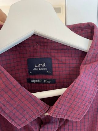 Camisa Unit Shirt Collection burdeos 4XL