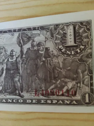 Billete 1 Peseta Banco de España 1943