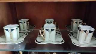 Juego tazas café antiguo