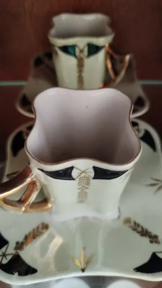 Juego tazas café antiguo