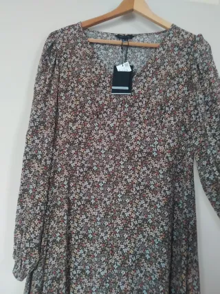 Vestido largo estampado floral