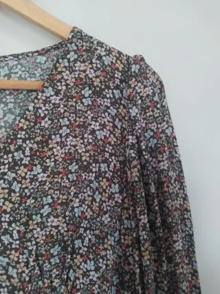 Vestido largo estampado floral