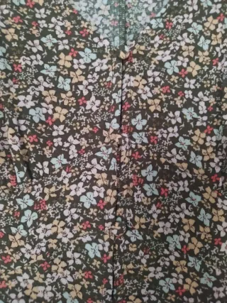 Vestido largo estampado floral