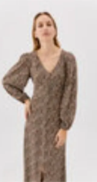 Vestido largo estampado floral