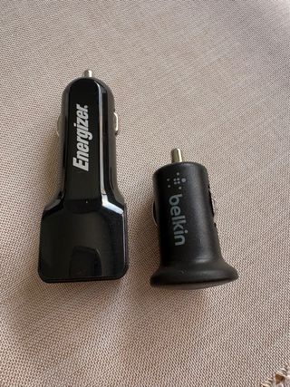 2 cargadores coche usb 1 y 2 puertos