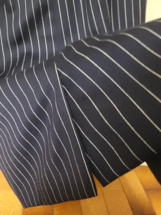 Gonna blu a righe Taglia 50 italiana