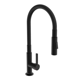 Rubinetto flessibile nero per lavello