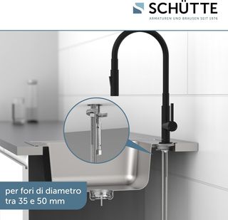 Rubinetto flessibile nero per lavello