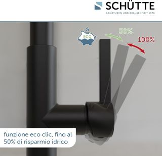 Rubinetto flessibile nero per lavello