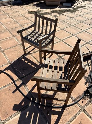 Mesa de teca para terraza