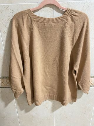 Jersey Massimo Dutti camel lana