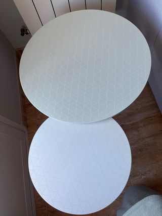 Tavoli ausiliari rotondi in legno