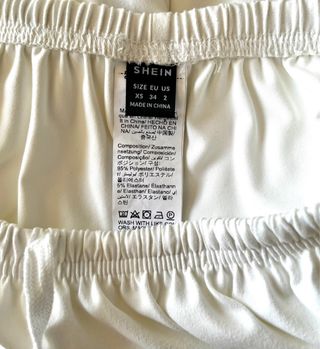 Pantalón blanco fluido Shein XS Nuevo Sin Estrenar