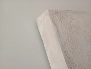 Cuadro decorativo beige , blanco y plata