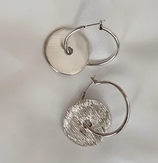 Pendientes Aro Plata con Cuelgue Opcional