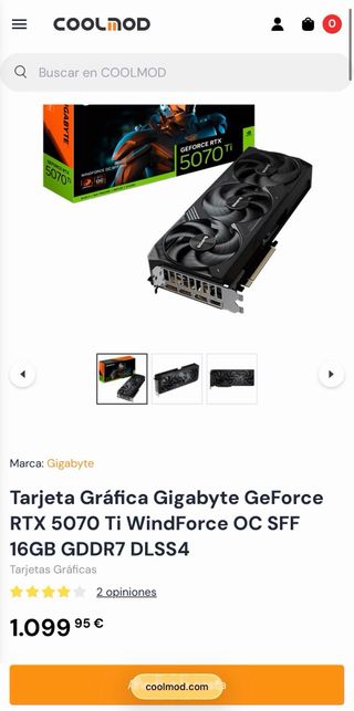 Gigabyte GeForce RTX 5070 Ti WindForce OC SFF 16GB