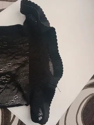 Medias de encaje negro