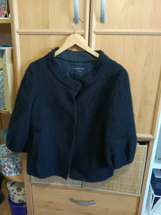 Chaqueta Cortefiel Negra Talla 46