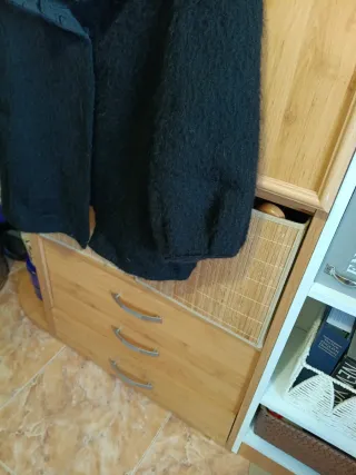 Chaqueta Cortefiel Negra Talla 46