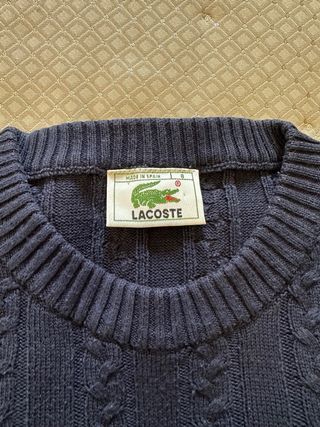 Jersey Lacoste de ochos azul