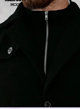 Chaquetón negro Talla L