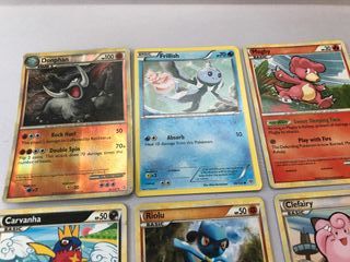 Lote 6 Cartas Pokémon Raras