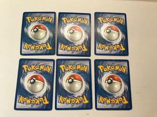 Lote 6 Cartas Pokémon Raras