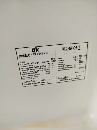 Frigorífico OK blanco