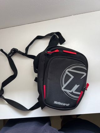 Pernera Motocard Negra y Roja