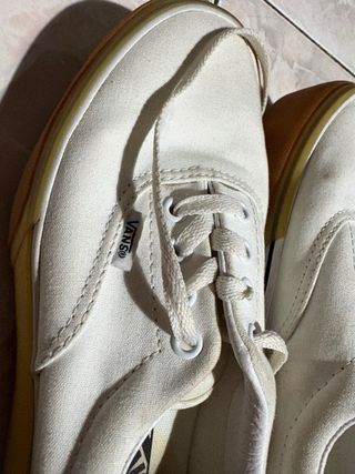 Vans Plataforma Blancas