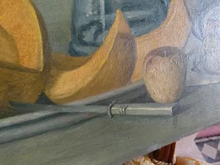Quadro realismo frutta e brocca, 1944
