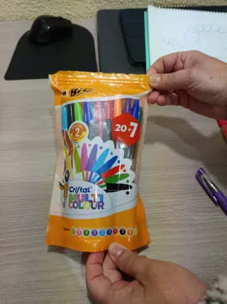 27 Bolígrafos BIC Cristal Multiclor