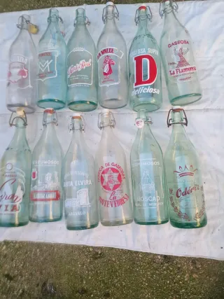 Lote botellas antiguas gaseosa 4€ unidad