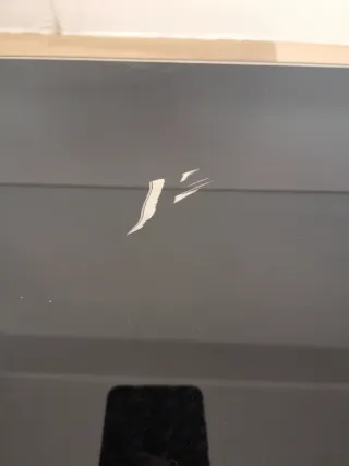 Mesa baja de centro cristal y metal negra