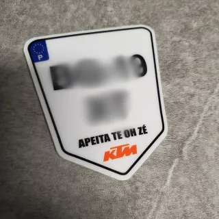 Matricula enduro personalizada