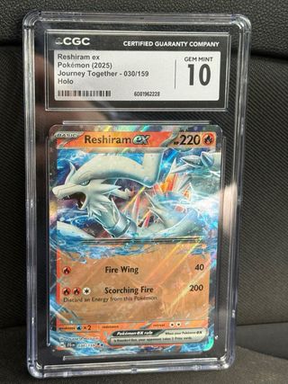 Reshiram EX 030/159 CGC 10 Holo