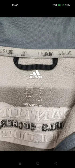 Felpa Adidas Climawarm Grigia Taglia L