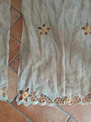 Tendina Lunga Vintage Beige/Marrone